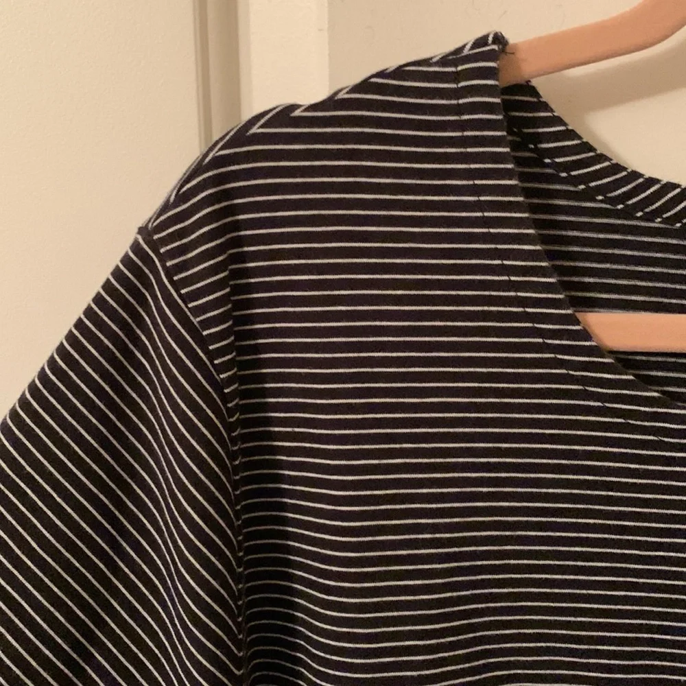 EUC Terra & Sky black&white striped midi stretchy dress w/pockets 3x(24W-26W) - Picture 4 of 11